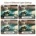 thumbnail image 7 of ODIKA 8'x10' Washable Area Rug Fishing Lake Border Cabin Forest Wildlife Print Motif Motifs for King Size Bedroom Under Bed, Master Suite, Non-Shedding, Easy Care, 7 of 7
