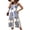 Sky Blue, variant on DOKOTOO Jumpsuits for Women Casual Sleeveless Spaghetti Strap Boho Wide Leg Jumpsuits with Pockets Sky Blue M US8-10