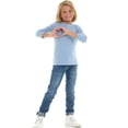 thumbnail image 6 of Cudlie Toddler Girls’ 5-Pack Long Sleeve Tees, Cotton Blend Crewnecks in Stylish Modern Colors, Sizes 12M–4T, 6 of 13