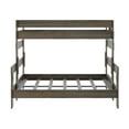 thumbnail image 3 of Plank+Beam Farmhouse Twin XL over Queen Bunk Bed for Adults Solid Wood, Barnwood Brown, 3 of 6