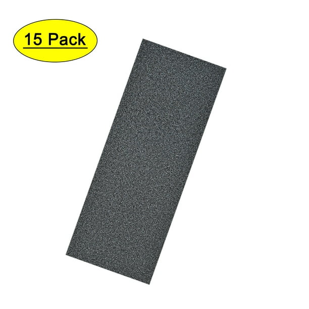 Uxcell 9" x 3.6" (230mm x 90mm) Lijas impermeables de 220 granos en paquete de 15