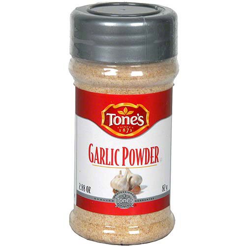 Tone's Garlic Powder, 2,88 oz (Pack of 6)