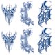 thumbnail image 1 of Tatuajes Temporales Realistas Ygjytge 6 Piezas Impermeable, 1 of 9