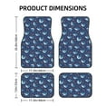 thumbnail image 2 of Sikiie Cartoon Sharks2 Car Foot Mat Set of 4 Pieces Basics Universal Fit Rubber Carpet Floor Mats For Car SUV Van & Truck, 26.8"L x 17.3"W (Front), 13"L x 17.3"W(Rear), 2 of 6