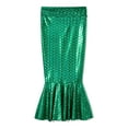 thumbnail image 6 of Mermaid Skirts Metallic Mermaid Costumes Skirt Sexy High Waisted Fish Tail Skirt Halloween Party Long Maxi Skirt, 6 of 9