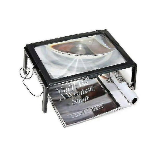 Magnifying Glass With Led Light 5x Reading Magnifier Led Reading Aid Magnifier A4 Desk Magnifier Light