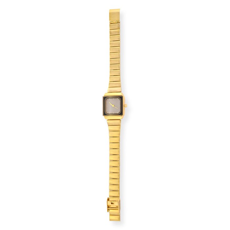 No Boundaries Adult Female Analog Watch in Gold-Tone with 
