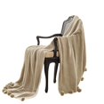 thumbnail image 1 of Manta de acrílico de punto trenzado Dreux con diseño de puntadas de semillas The Urban Port beige, 1 of 2