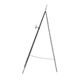 thumbnail image 6 of DecMode 34" x 67" Black Metal Tall Adjustable Floor 3 Tier Scroll Easel, 1-Piece, 6 of 8