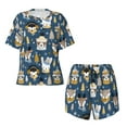 thumbnail image 4 of Lsque Winter Animal Friends Women's Short-Sleeved Pajama Set - 2 Piece Soft and Lightweight Sleepwear Set-XX-Large, 4 of 9