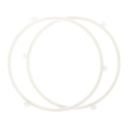

2Pcs Oven Support Rings Microwave Turntable Plate Rollers Oven Support Wheel Rings