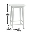 thumbnail image 2 of Bedroom Bench, Hilton - Counter Stool - White, Bedroom Stool, Wooden Bedroom Bench,, 2 of 5