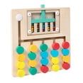thumbnail image 1 of HILABEE Montessori Wooden Color Matching Puzzles Board Brain Teasers Game for Ages 3+ 5 Colors, 1 of 9