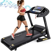DR.Gymlee T600 Folding Electric Treadmill with 15 Level Auto Incline & Shock Absorption Spring, 3.5HP Motorized Running Machine, Fitness for Home