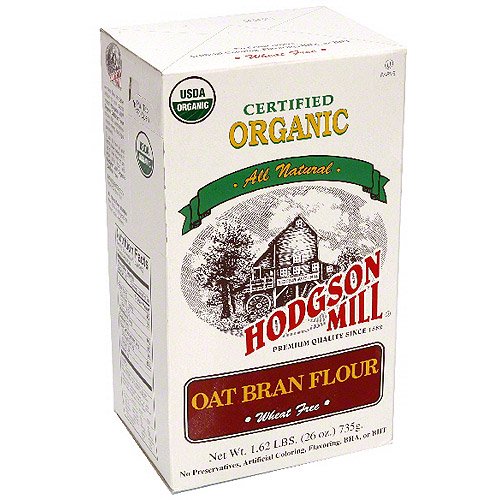 Hodgson Mill Organic Oat Bran Flour, 26 oz (Pack of 6)