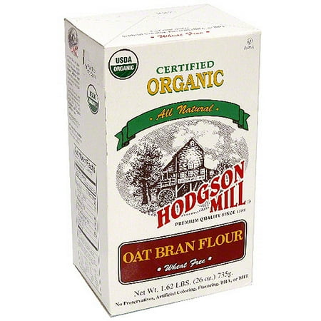 Hodgson Mill Organic Oat Bran Flour, 26 oz (Pack of 6