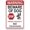 Warning Sign 6, variant on Beware of Dog (L8227) 8"x12" Metal Tin Sign, Industrial Commercial Series Sign, Pet Security Sign, Indoor Outdoor Use