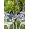 thumbnail image 2 of Easter Bunny Outdoor Tablecloth - 54 Inch Round Dining Table Cover, Spring Purple Flowers Rabbit Pastoral Plants Waterproof Outdoor Table Cloth with Umbrella Hole & Zipper for Picnic/Patio/Party, 2 of 7