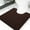 Brown, variant on Hengbo Chenille U-Shaped Mat Toilet Counter Rug 20 x 20 inch Bathroom Rug Bathroom Mat Extra Soft Bathroom Rugs Bathroom Water Absorbent Machine Washable Olive Green