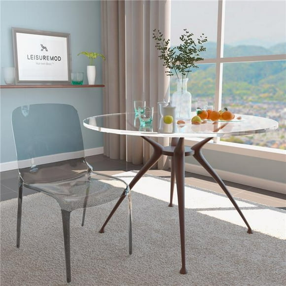 LeisureMod MC20TBL 32.25 x 20.5 x 21 in. Murray Modern Dining Chair&#44; Black