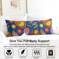 thumbnail image 3 of Paisley Long Body Pillow Cover - Vintage Bohemian Floral Print, Soft & Breathable Ethnic Fabric, Hidden Zipper, 20"x54" - Elegant Home Decor Gift for Side Sleepers & Pregnancy Support, 3 of 7