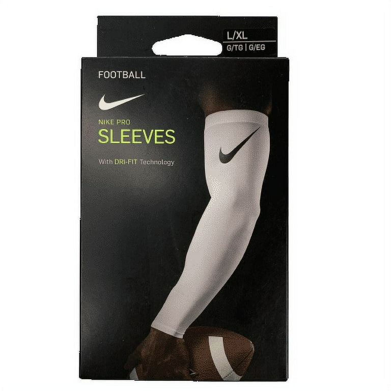 Nike Football Arm Sleeves White Pro Adult Dri-FIT