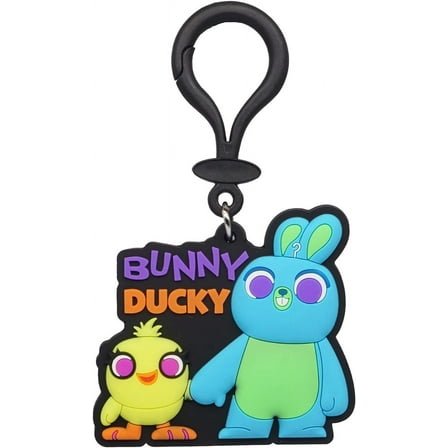 PVC Key Chain - Soft Touch Bag Clip - Toy Story - Bunny & Ducky