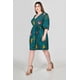 thumbnail image 2 of Vestido de lino con cinto ajustable Roman Fashion /Tallas Extras, 41922 (Verde) verde oscuro 44, 2 of 4