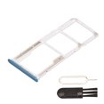 thumbnail image 1 of Dual Card Slot Tray, Strong Sim Card Tray Complete With Card Pin For Replacement Blue, 1 of 8