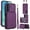 Deeppurple, variant on For Samsung Galaxy S25 Phone Case Wallet Card Holder,RFID Blocking PU Leather Back Magnetic Flip Kickstand Folio Case Wrist Lanyard & Crossbody Strap Protective Women Girls Cover,Violet