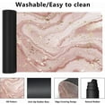 thumbnail image 2 of Liquid Marble Desk Mat,Abstract Marble with Gold Splatter Gaming Mouse Pad,Large Non-Slip Rubber Base Mousepad with Stitched Edges,Waterproof Mouse Mat Desk Pad for Office Game Home 35.4x15.75 in, 2 of 5