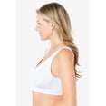 thumbnail image 3 of Comfort Choice Women's Plus Size Wireless Microfiber T-Shirt Bra, 3 of 6