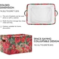 thumbnail image 2 of GZHJMY Watercolor Poppies Red Storage Bins Foldable Canvas Fabric Storage Basket with Handles for Organizing, Large Storage Baskets for Shelves Closet Collapsible Organizer, 2 of 7
