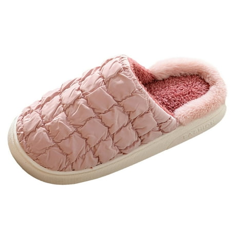 

Women s Slippers Shoes Comfortable Soft Soled Home Cotton Treading Feeling Indoor Warm Slippers for Women Size 36