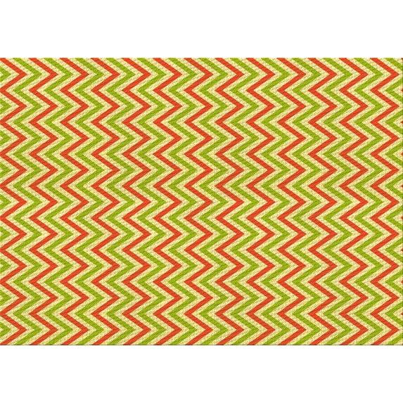 Ahgly Company Indoor Rectangle Patterned Neon Yellow Area Rugs, 5' x 7'