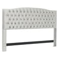thumbnail image 2 of Elle Decor Celeste Queen Size Headboard Pearl Grey Velvet, 2 of 5