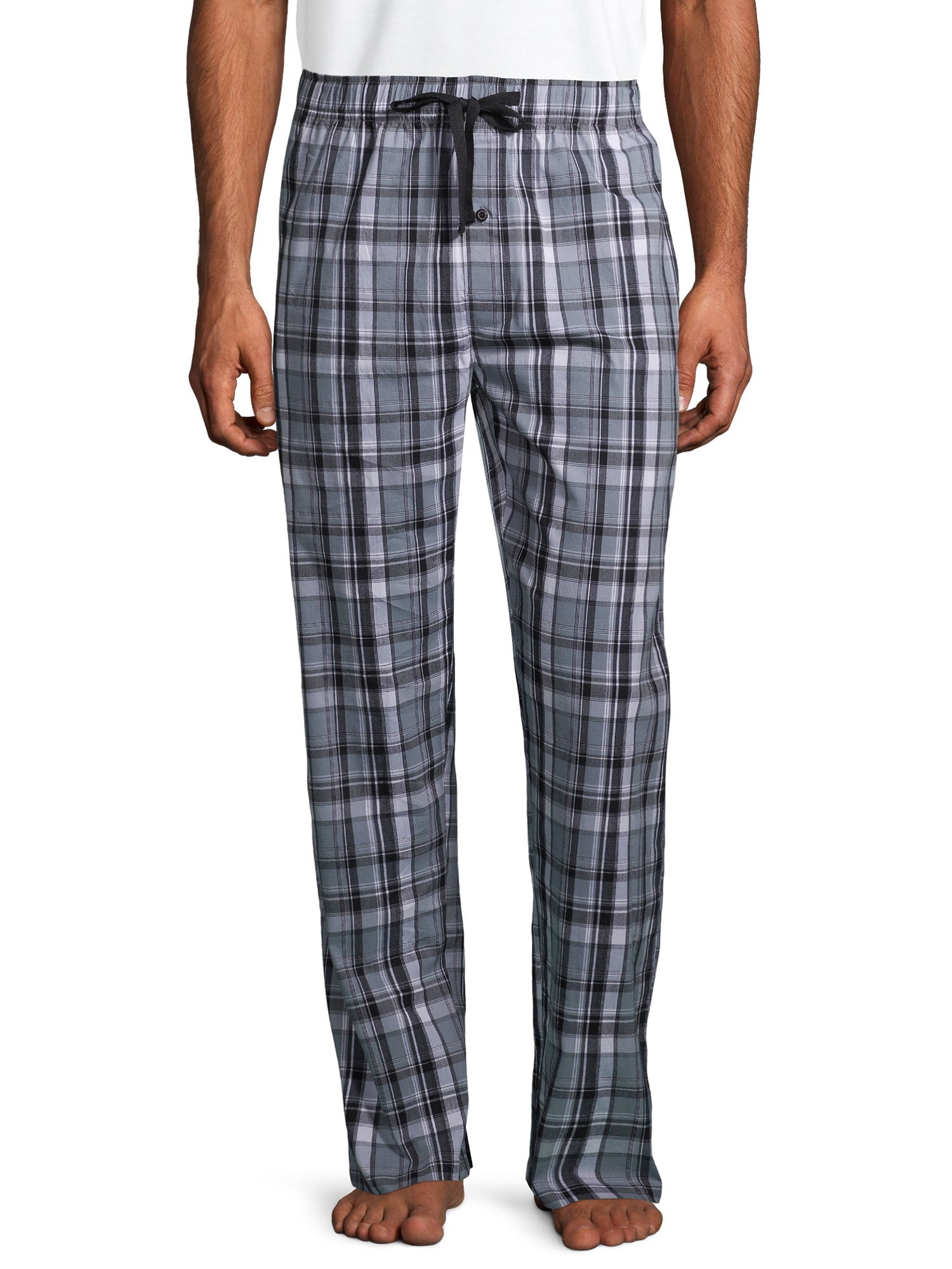 Stafford Mens Sleep Lounge Pajama Pants Classic Fit Black Dogs L-XL 