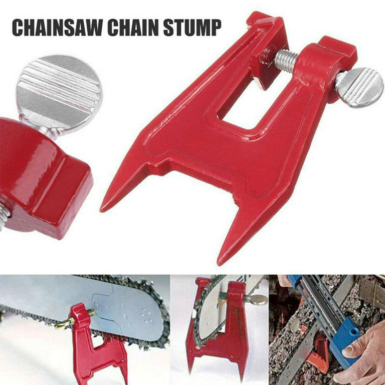Stump Vise Chainsaw Saw Chain Sharpening Filing Tool Clamp Bar Z1L2