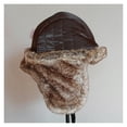 thumbnail image 4 of Winter Hat Men Women's Pi-lot Aviator Bomber Trapper Hat Faux Fu-r Leather Snow Cap with Ear Flaps, 4 of 5
