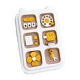thumbnail image 3 of Tablero sensorial de actividades Tablero sensorial portátil Multifuncional Juego de rompecabezas Toy de aprendizaje educativo para niños 1 2 3 4 años amarillo, 3 of 8
