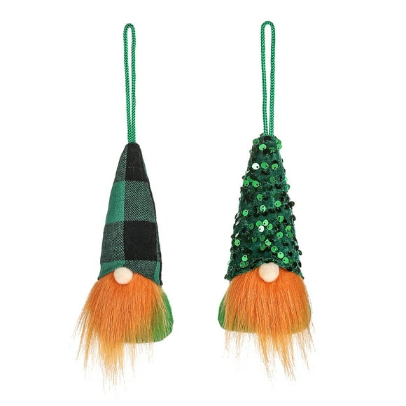 KAKOWELY 2 adorables adornos para muñecas de gnomo para el Día de San Patricio.