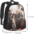 thumbnail image 3 of Bleach Bleach RucksackLarge Capacity,Multi-functional,Men's Backpack Business Backpack School,Business Trip,Work Anti-Theft,Waterproof Durable,Town Backpack Black, 3 of 9