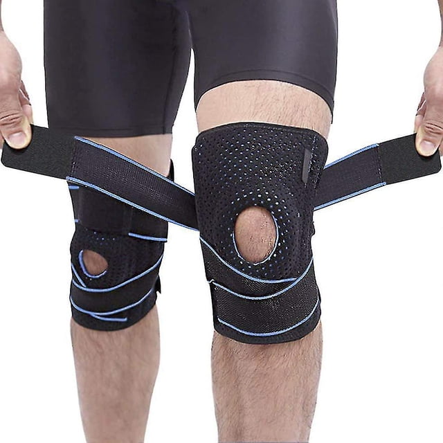 Kniebandage Fr Sport 2 Stck, Ofun Kompression Knieschoner Knie Support & Patella Gel Pads & Seitenstabilisatoren & Verstellbarem Klettverschluss Fr Fi