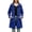 Blue-jackets, variant on Women Zip up Long Jackets with Drawstring Waist Adjustable Hooded Waterproof Windproof Fashion Raincoats Tunic Long Sleeve Full Zip Comfy Casual Winter Outerwear L