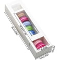 thumbnail image 3 of Caja de macarrones TUNC Caja de galletas de 12 piezas con ventana blanco, 3 of 5