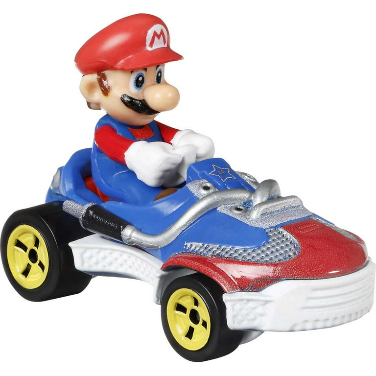 Hot Wheels Mario Kart Vehicle 4-Pack, Set of 4 Fan-Favorite Characters  Includes 1 Exclusive Model, Collectible Gift for Kids & Fans Ages 3 Years  Old 