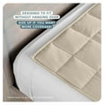thumbnail image 4 of Weighted Blanket Queen Size 20lb (60" x 80") for Adults - All-Natural 100% Cotton - Premium Heavy Blanket Nontoxic Glass Beads (Sand, 60"x80"), 4 of 9