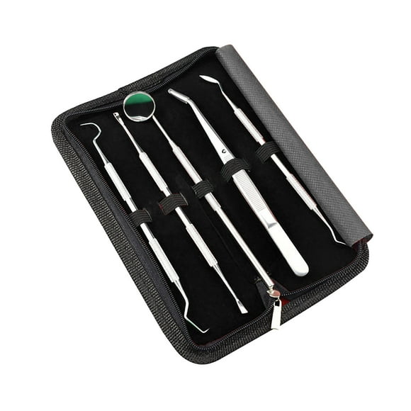 Beauos Clearance Steel Tools Stainless Hygiene Tooth Set 5Pcs Clean Kit Oral Teeth Tooth Care, Tooth Care Clearance Sale, 1*Tool Set