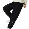 thumbnail image 3 of Brondbend Boys Winter Fleece Pants Kids Casual Thicked Sweat Pants Elastic Waist Print Warm Trousers with Pocket Loose Fit Children's Fall Winter Comfortable Workout,Black, 3 of 3