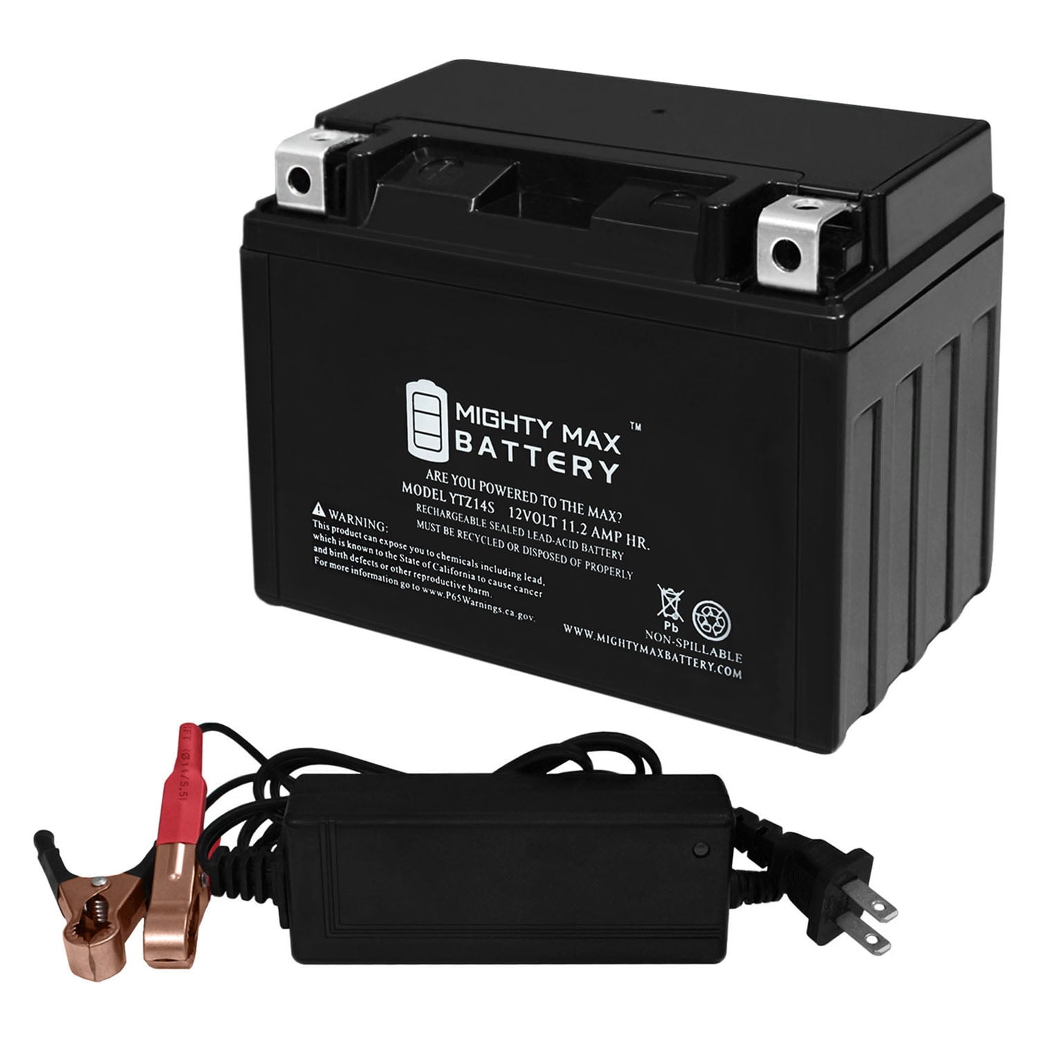 YTZ14S Replaces Honda 31500MCRD02, 31500MCRD02AH + 12V 2A Charger YTZ14S Replaces Honda 31500MCRD02, 31500MCRD02AH + 12V 2A Charger